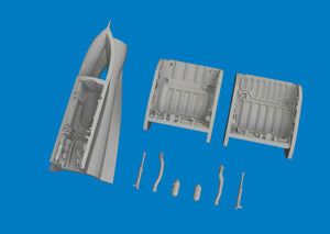 Eduard 6481172 MiG-21F wheel bays 3D PRINT for EDUARD 1/48 – image 2