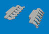 Eduard 6481209 Spitfire Mk. IX exhaust stacks rounded PRINT for Airfix 1/48