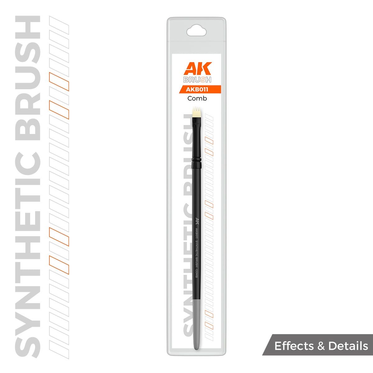 AK Interactive AKB011 AK SYNTHETIC BRUSH – COMB – Bild 2