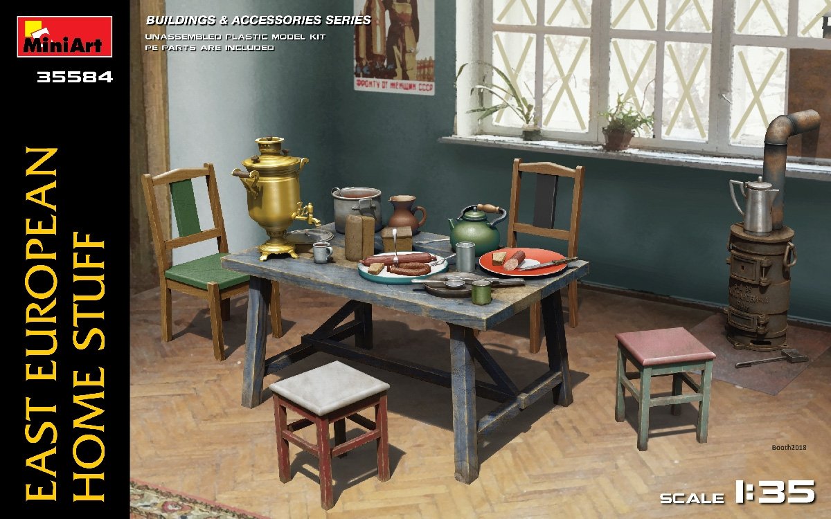 MiniArt 35584 OBJETS POUR LA MAISON D'EUROPE DE L'EST 1/35