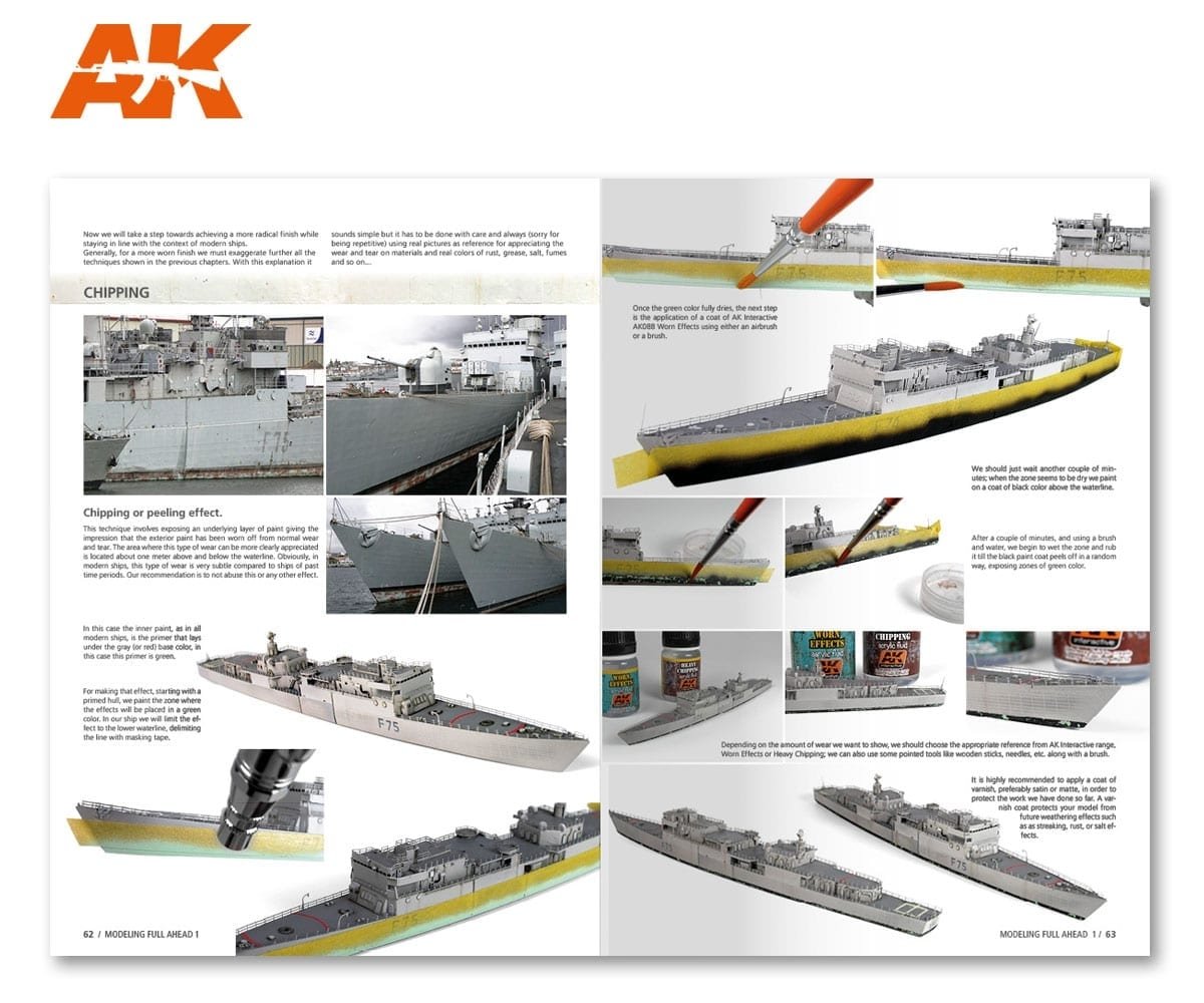 AK Interactive AK098 MODELLING FULL AHEAD 1 / KNOX &amp;amp; BALEARES CLASS EN – image 2