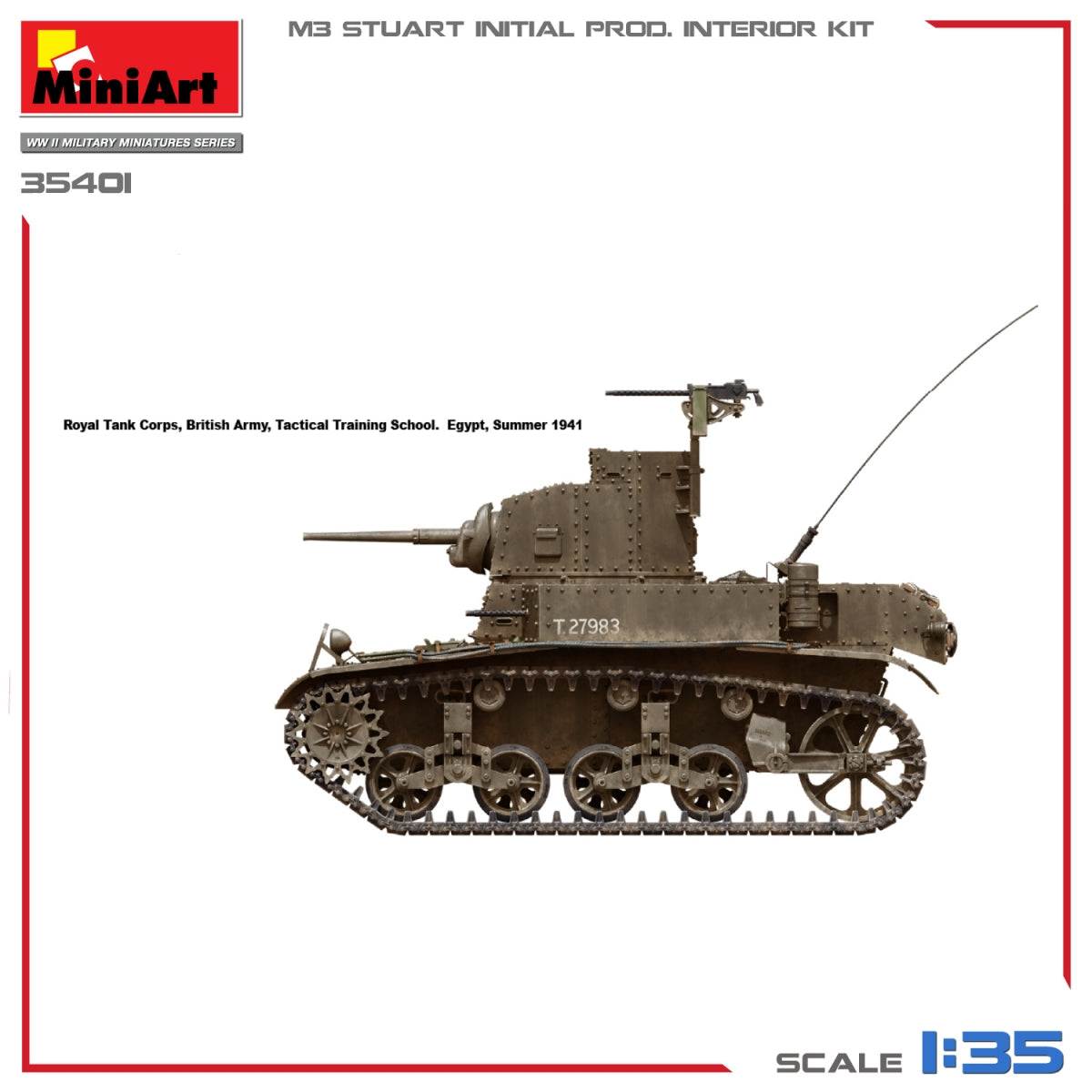 MiniArt 35401 M3 STUART INITIAL PRODUCTION 1/35 – image 14