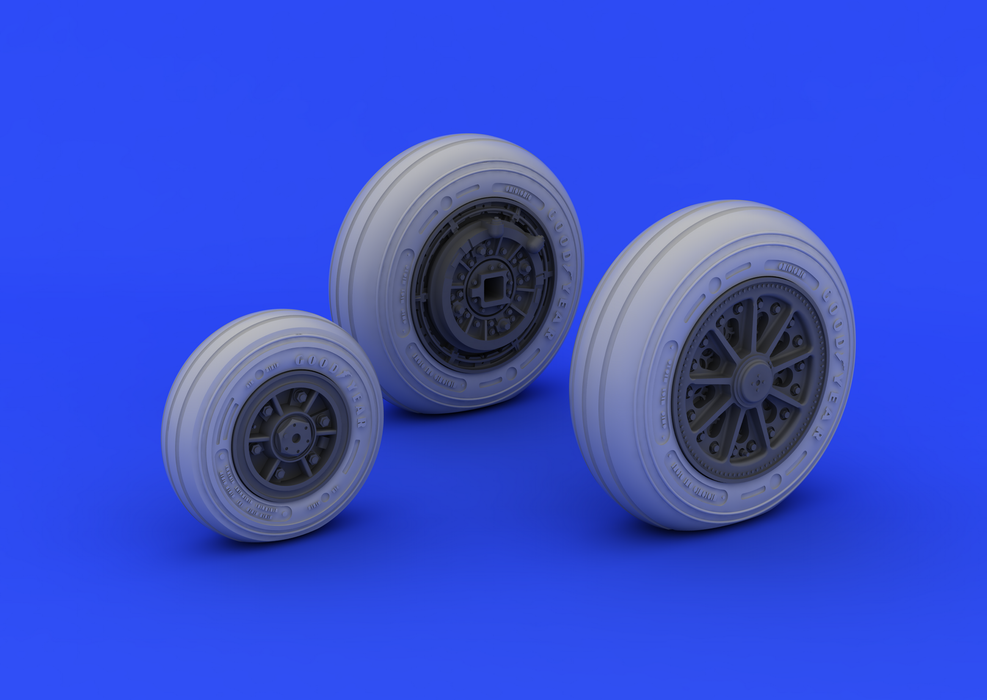 Eduard 632046 F-104 undercarriage wheels late 1/32 (ITALERI) – Bild 3