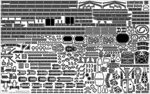 Pontos 37017F1 USS CA-35 Indianapolis 1945 Detail Up Set ADVANCED 1/350 – immagine 9