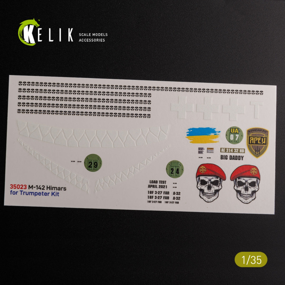 KELIK K35023 M142 HIMARS - Interior 3D Decal and classic Decal for Trumpeter kit 1/35 – Bild 3