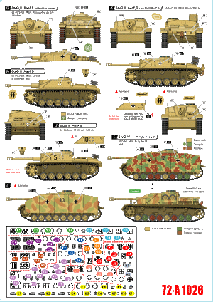 Star Decals 72-A1026 German tanks in Italy # 6. Sturmgeschutz. 1/72 – zdjęcie 2
