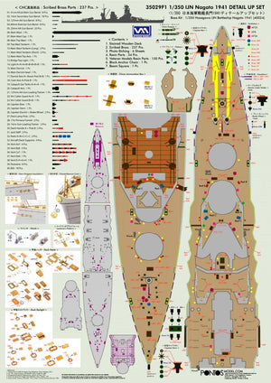 Pontos 35029F1 IJN NAGATO 1941 Detail Up Set 1/350 – Bild 11