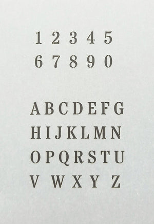 RT-Diorama 35604 Airbrush Stencil: Basic letters and numbers 1/35 – image 2