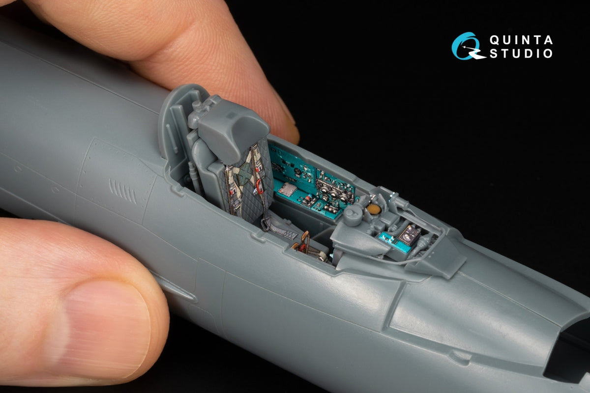 Quinta Studio QD+48576 MiG-21SM Fishbed-J 3D-Printed &amp;amp; coloured Interior on decal paper (Eduard) (with 3D-printed resin parts) 1/48 – Bild 11