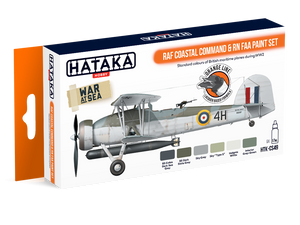 Hataka HTK-CS49 ORANGE LINE – Coffret de peinture RAF Coastal Command &amp;amp; RN FAA 6 x 17 ml