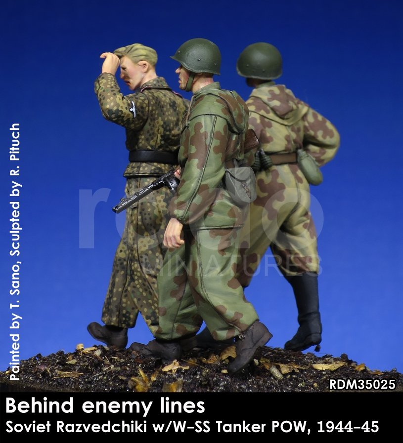RADO Miniatures RDM35025 Soviet Razvedchiki w/W-SS tanker POW, (1944-45) 1/35 – Bild 4