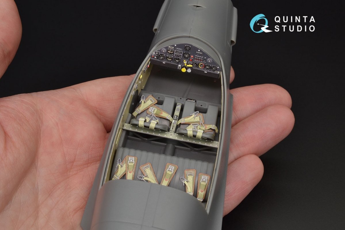 Quinta Studio QD32028 Bf 108 3D-Printed &amp;amp; coloured Interior on decal paper (for Eduard kit) 1/32 – Bild 9