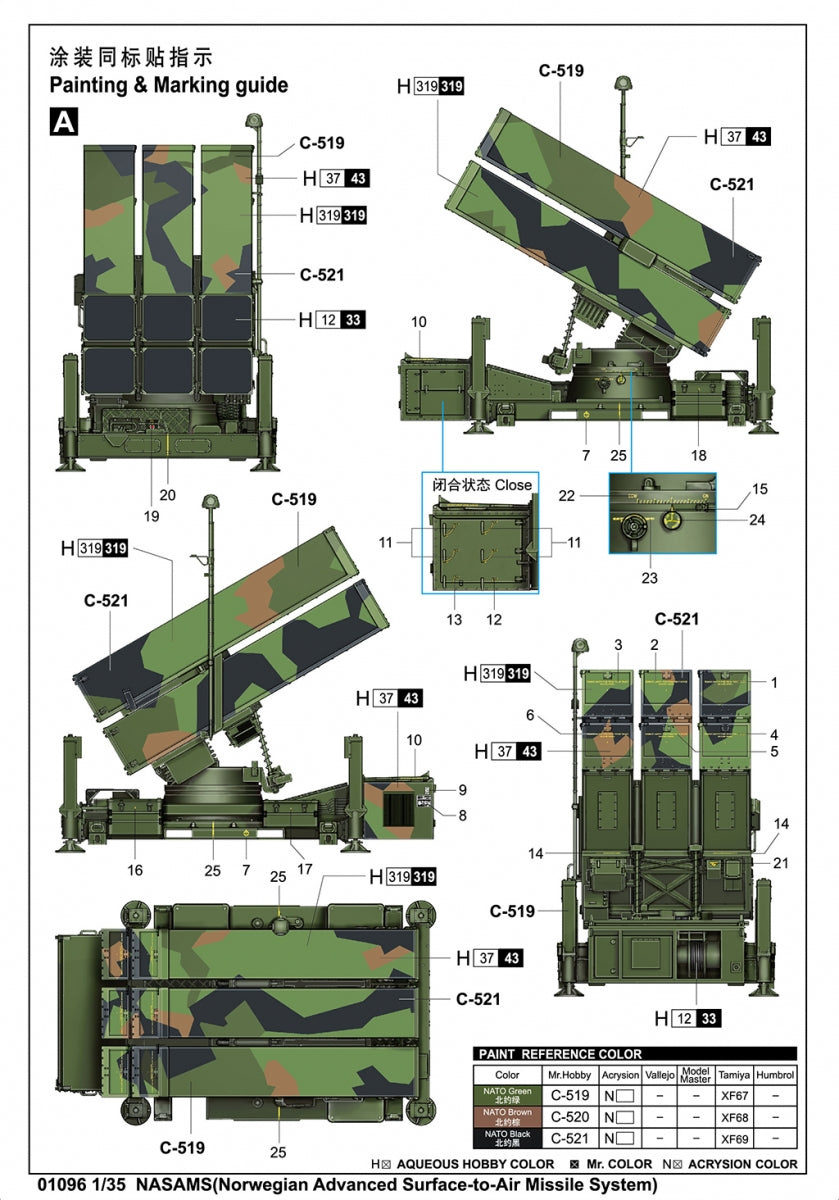 Trumpeter 01096 NASAMS(Norwegian Advanced Surface-to-Air Missile System) 1/35 – immagine 4