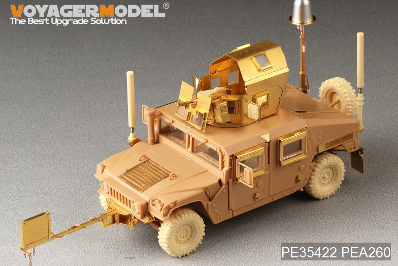 Voyager Model PEA260 Modern US HUMVEE ECM Antenna set TYPE2 (telescopic pole) (GP) 1/35 – imagen 2