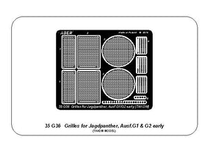 Aber 35G36 Siatki do Jagdpanther Ausf.G1 oraz G2 wczesny (Takom) 1/35 – Bild 3