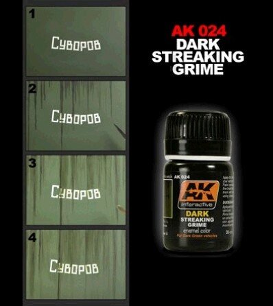AK Interactive AK024 Dark Streaking Grime 35ml – immagine 2