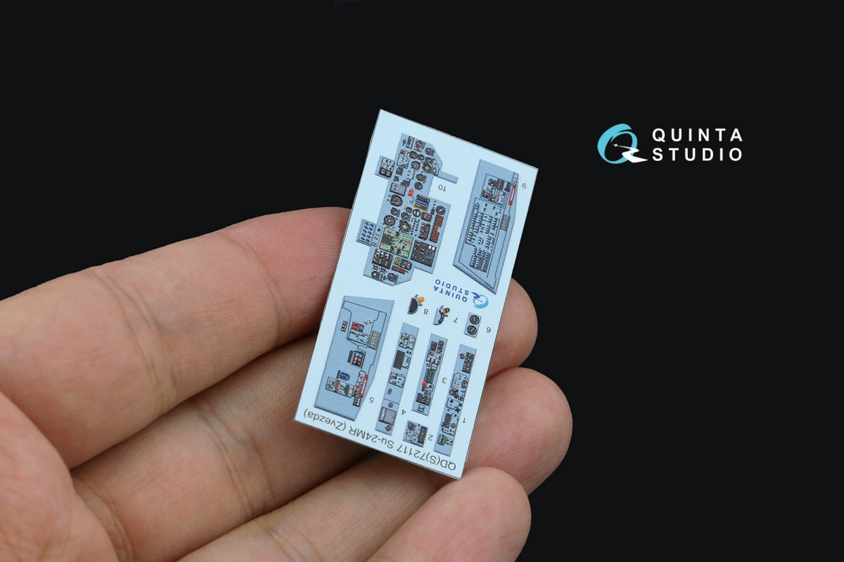 Quinta Studio QDS-72117 Su-24MR 3D-Printed coloured Interior on decal paper (Zvezda) (small version) 1/72 – Bild 3