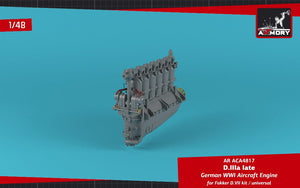 Armory Models ACA4817 German WWI Aircraft Engine mod. D.IIIa 1/48 – immagine 4