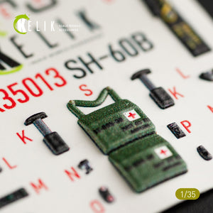 KELIK K35013 SH-60B INTERIOR 3D DECALS FOR KITTY HAWK KIT 1/35 – Bild 10