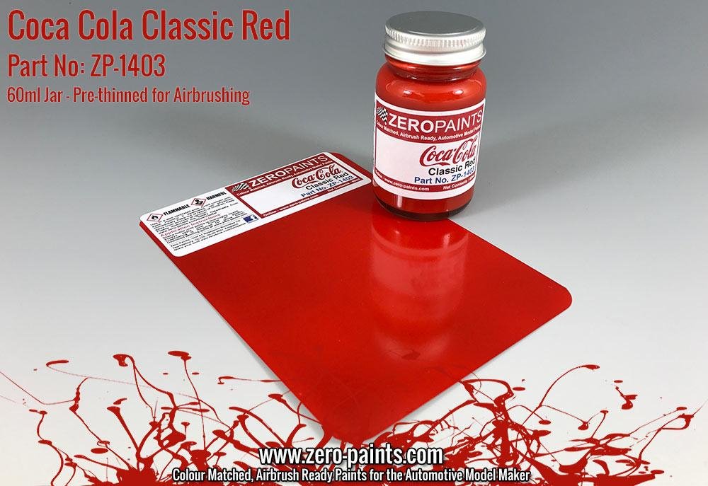 Peinture Zero Paints ZP-1403 Rouge Coca-Cola Classique 60 ml