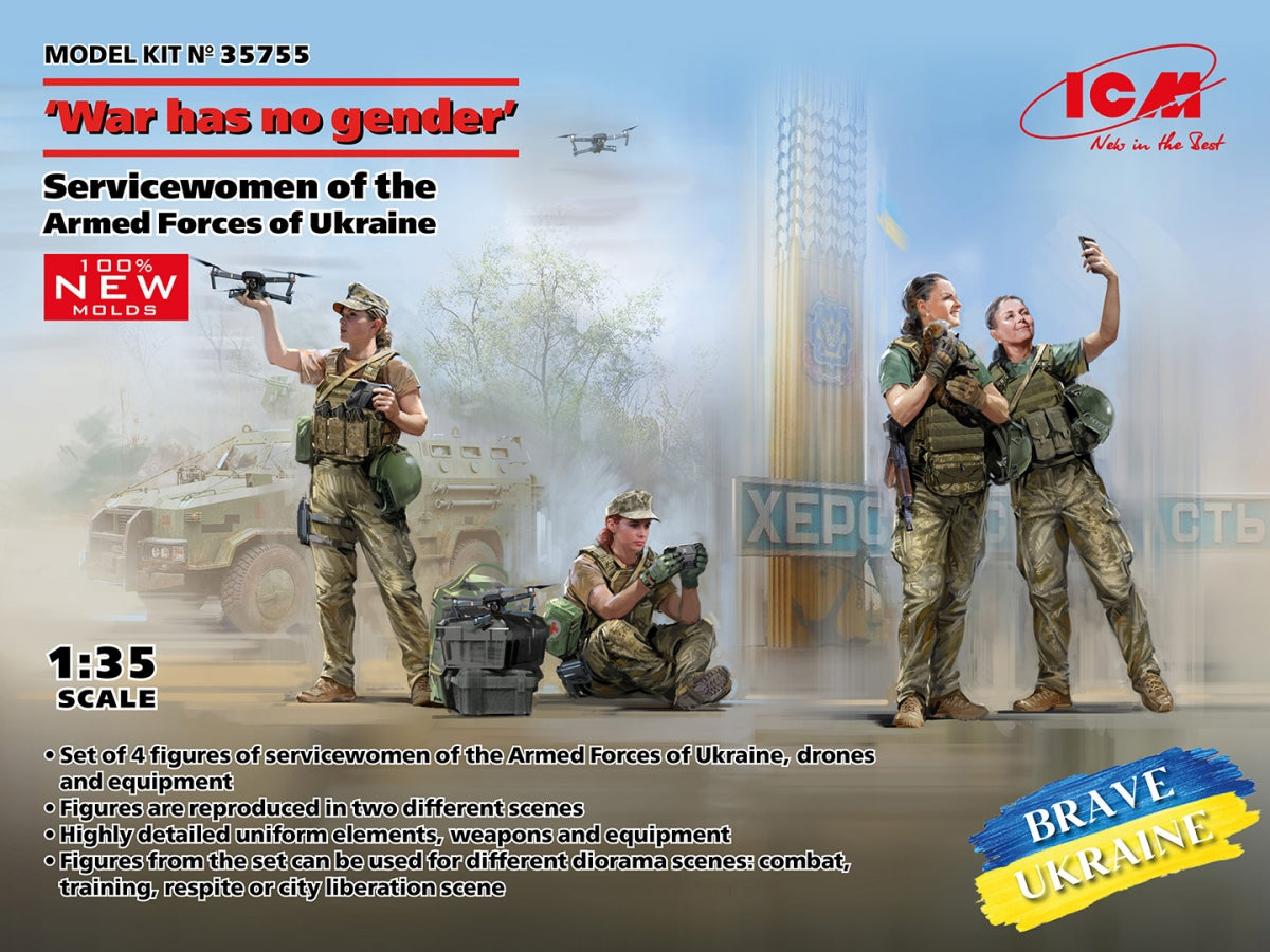 ICM 35755 “War has no gender” Servicewomen of the Armed Forces of Ukraine 1/35 – immagine 2