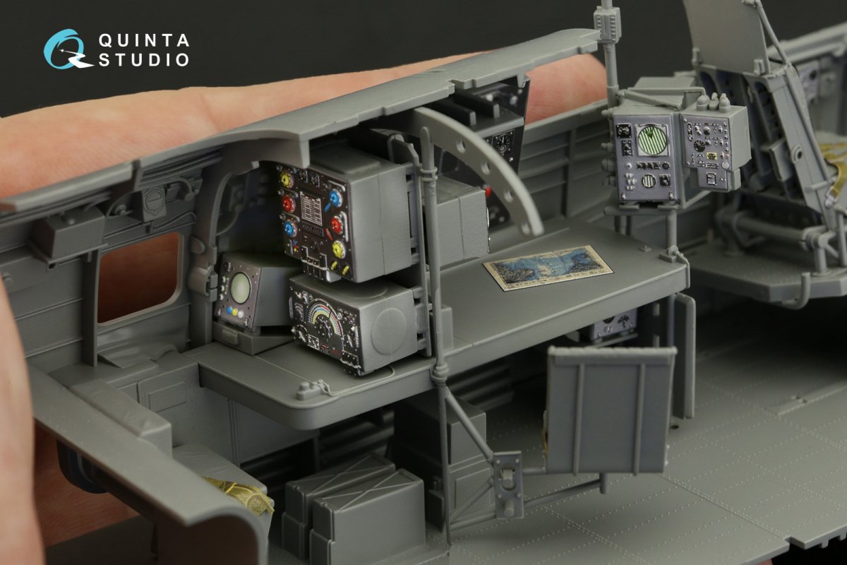 Quinta Studio QD32150 Avro Lancaster B. Mk.I/III 3D-Printed &amp;amp; coloured Interior on decal paper (Border Model) 1/32 – zdjęcie 9
