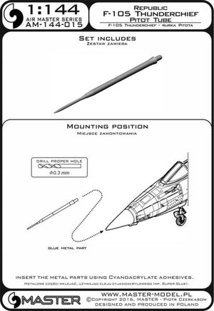 Master AM-144-015 F-105 Thunderchief - Pitot Tube 1/144 – zdjęcie 3