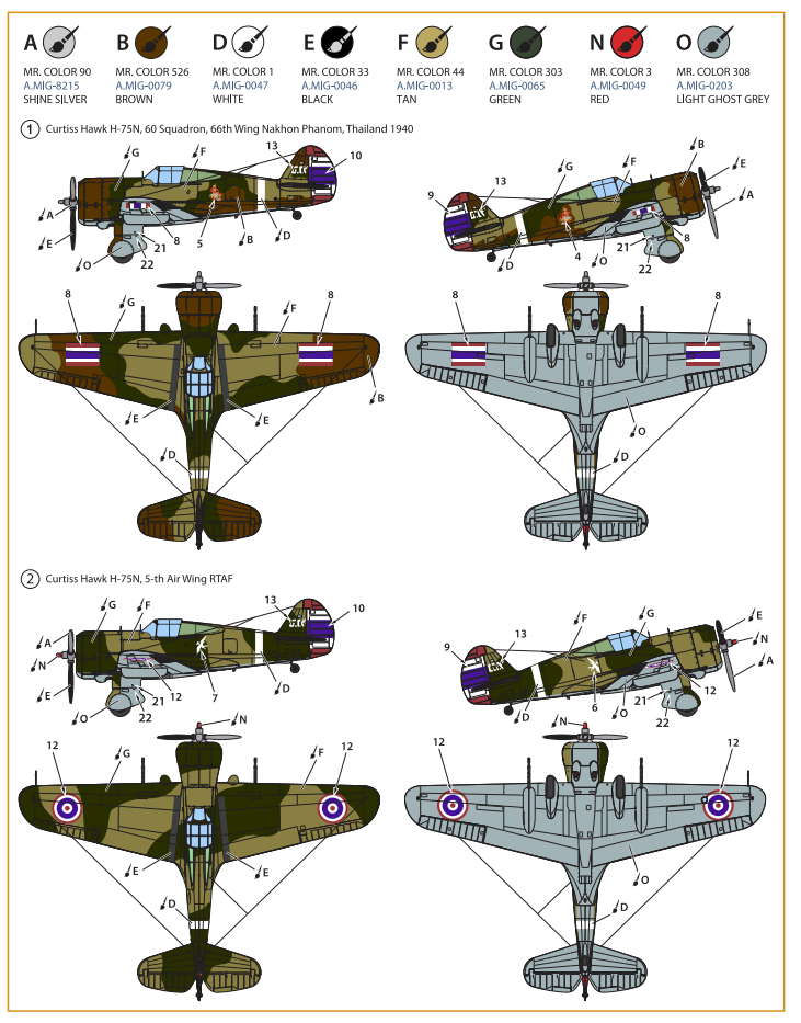 Clear Prop! CP72022 H-75N Hawk STARTER KIT 1/72 – Bild 7