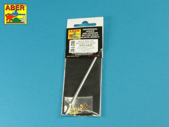 Aber 35L-230 Barrel for 17pdr. Self-propelled A/T gun “Archer” 1/35 – imagen 3