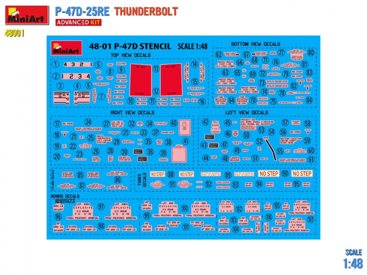 MiniArt 48001 P-47D-25RE Thunderbolt - Advanced Kit 1/48 – imagen 3