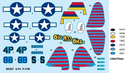 Hobby Boss 80257 P-47D Thunderbolt 1/72 – immagine 2
