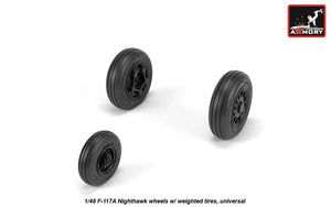 Armory Models AW48323 F-4 Phantom-II wheels w/ weighted tires, early 1/48 – immagine 4