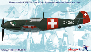 Wingsy Kits D5-12 Swiss Air Force Fighter MESSERSCHMITT Bf 109 E-3a 1/48 – zdjęcie 18