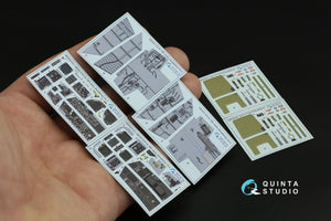 Quinta Studio QD32131 F/A-18D Early 3D-Printed &amp;amp; coloured Interior on decal paper (Academy) 1/32 – immagine 5