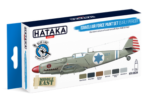 Kit de peinture Hataka HTK-BS34 pour l&amp;#39;armée de l&amp;#39;air israélienne (première période) (6 x 17 ml)