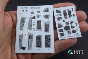Intérieur imprimé en 3D et coloré sur papier décalcomanie Quinta Studio QD48178 F-14A (pour maquette Hasegawa) 1/48 – image 8
