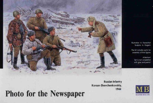 Master Box 3529 Russian Infantry. Korsun-Shevchenkovskiy, 1944 1/35