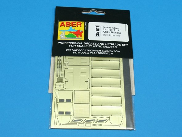 Aber 35A011 Błotniki boczne do Tiger I H1 (Afryka) 1/35 – zdjęcie 3