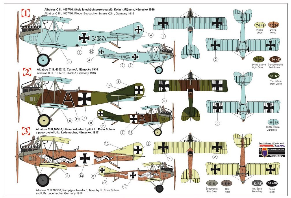Kovozavody Prostejov KPM0149 Albatros C.III Germany 1/72 – immagine 2