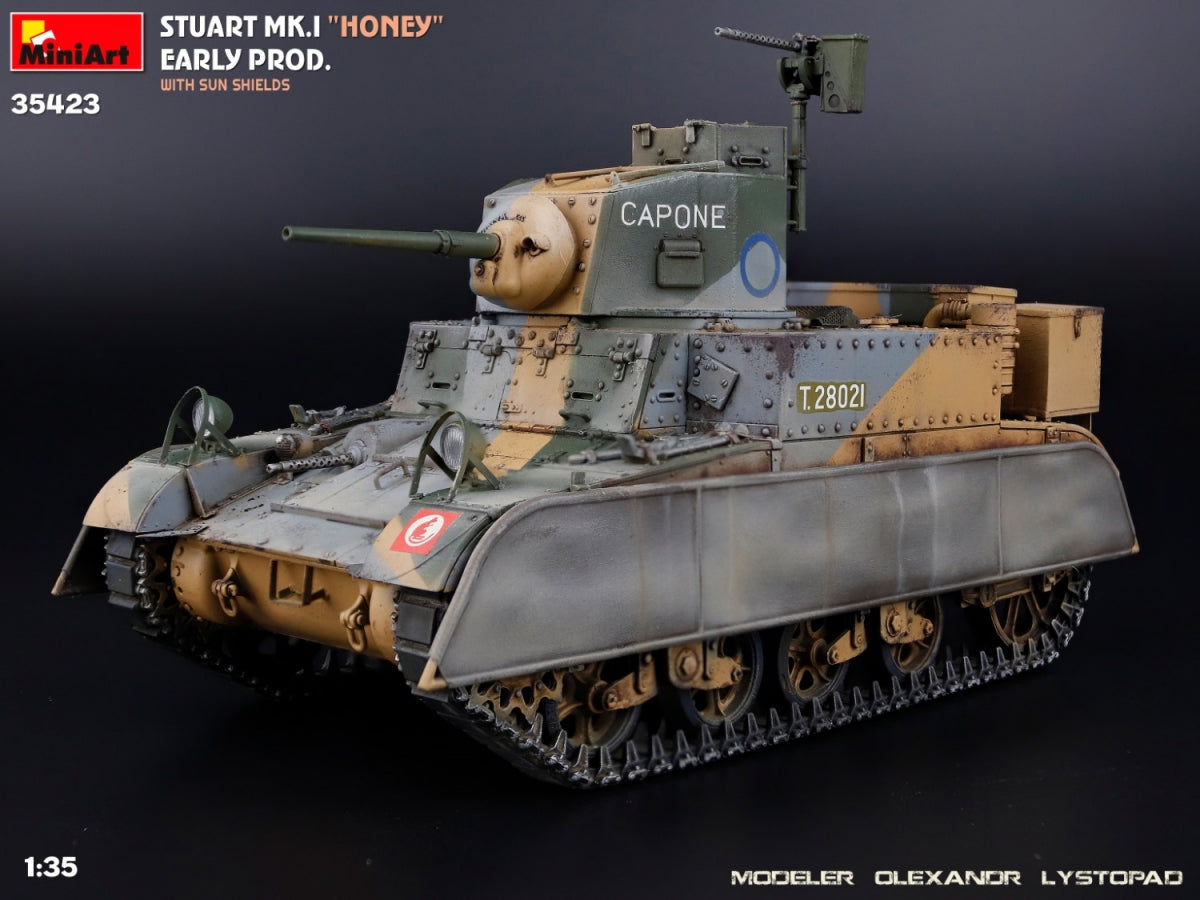 MiniArt 35423 Stuart Mk.I “Honey” Early Prod. w/Sun Shields 1/35 – immagine 13