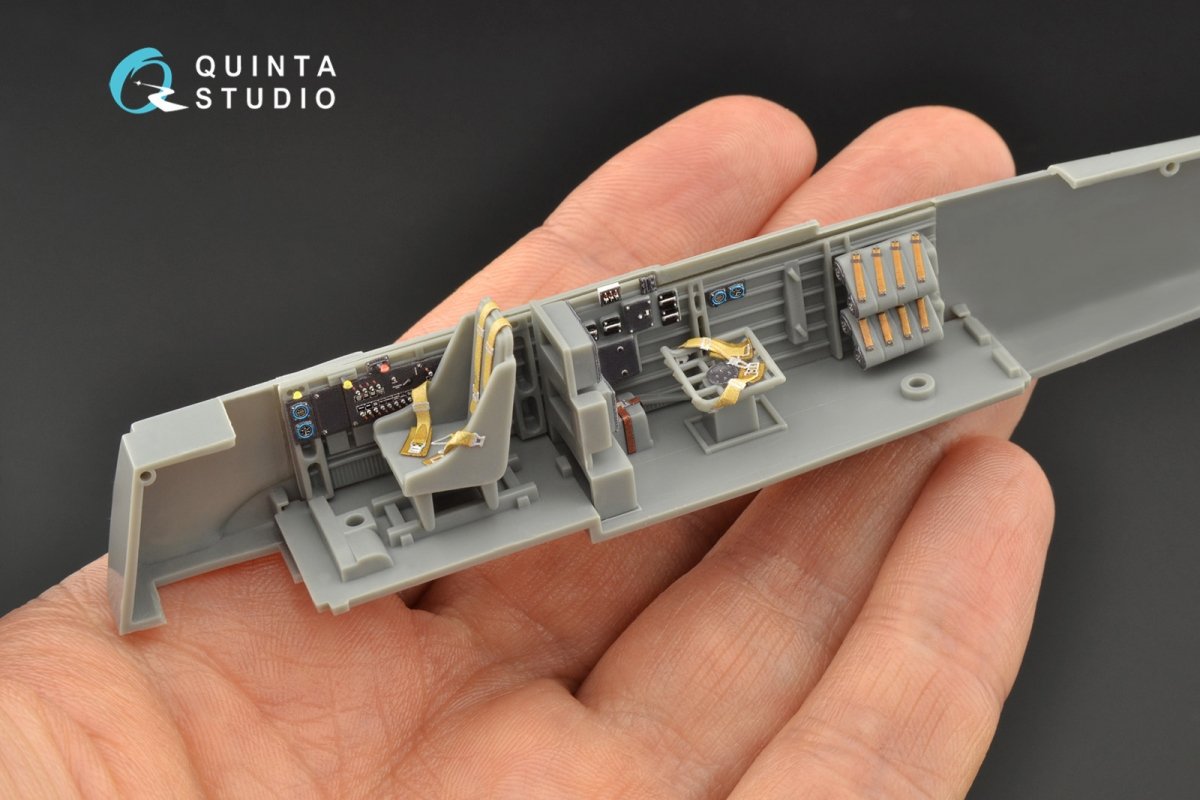 Quinta Studio QD48098 Ju 87B-2/R-2 3D-Printed &amp;amp; coloured Interior on decal paper (Hasegawa) 1/48 – immagine 3