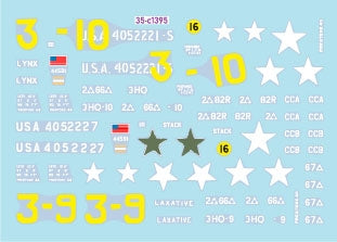 Star Decals 35-C1395 US M8 75mm HMC. D-Day and France in 1944 Laxative and Lynx 1/35 – imagen 2