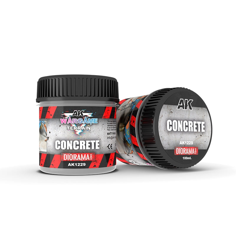 AK Interactive AK1229 CONCRETE – WARGAME TERRAINS 100ML