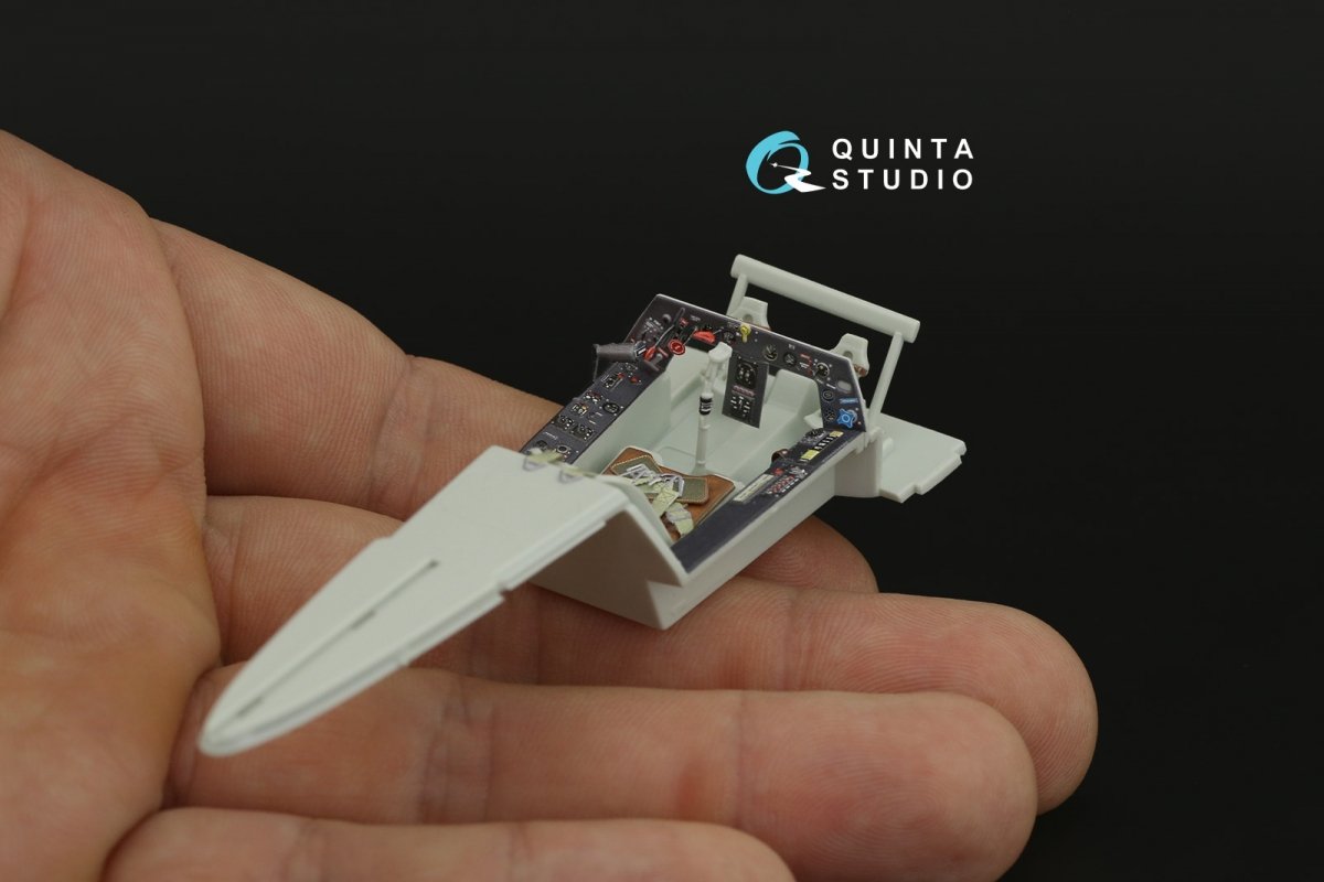 Intérieur imprimé en 3D et coloré sur papier décalcomanie Quinta Studio QD32120 Fw 190 A-8/A-9 (Revel) à l&amp;#39;échelle 1/32  – image 7