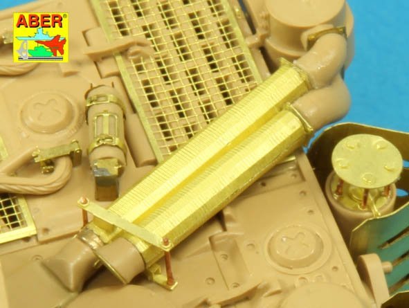 Aber 35A127 Feifel air cleaners tubes for early Tiger I, Ausf.E (Sd.Kfz.181) 1/35 – imagen 11