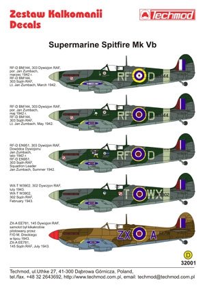 Techmod 32001 - Supermarine Spitfire Mk VB 1/32 – image 2