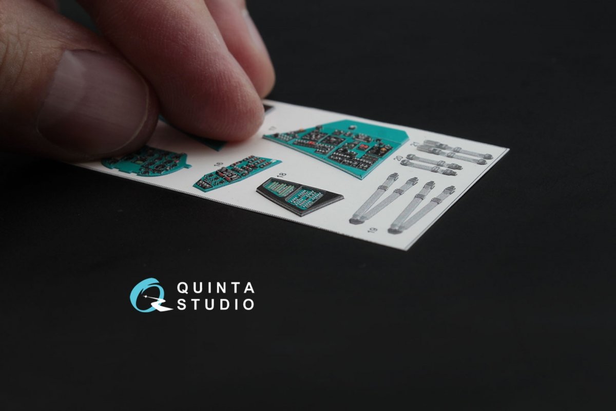 Quinta Studio QD48026 Mi-24V 3D-Printed &amp;amp; coloured Interior on decal paper (for Zvezda kit) 1/48 – Bild 5