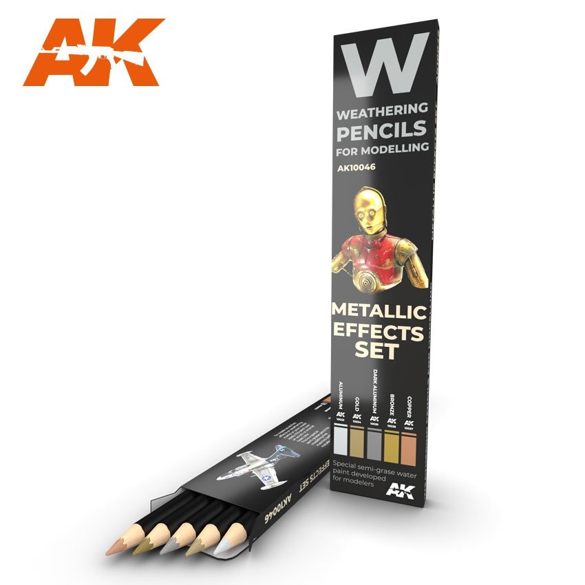 AK Interactive AK10046 METALLICS : ENSEMBLE D'EFFETS 