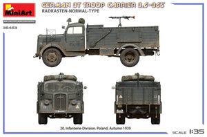Miniart 35453 Transport de troupes allemand de 3 tonnes 3.6-36S Radkasten-Normal-Type 1/35 – image 5