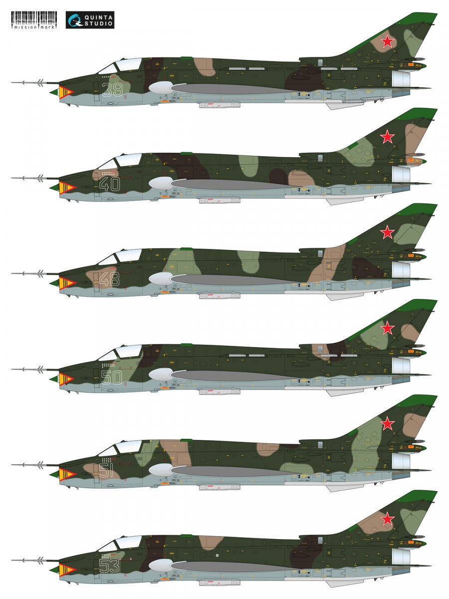 Décalcomanies Quinta Studio MMD48005 Su-17M4 (série Guerre d&amp;#39;Afghanistan) 1/48 – image 4